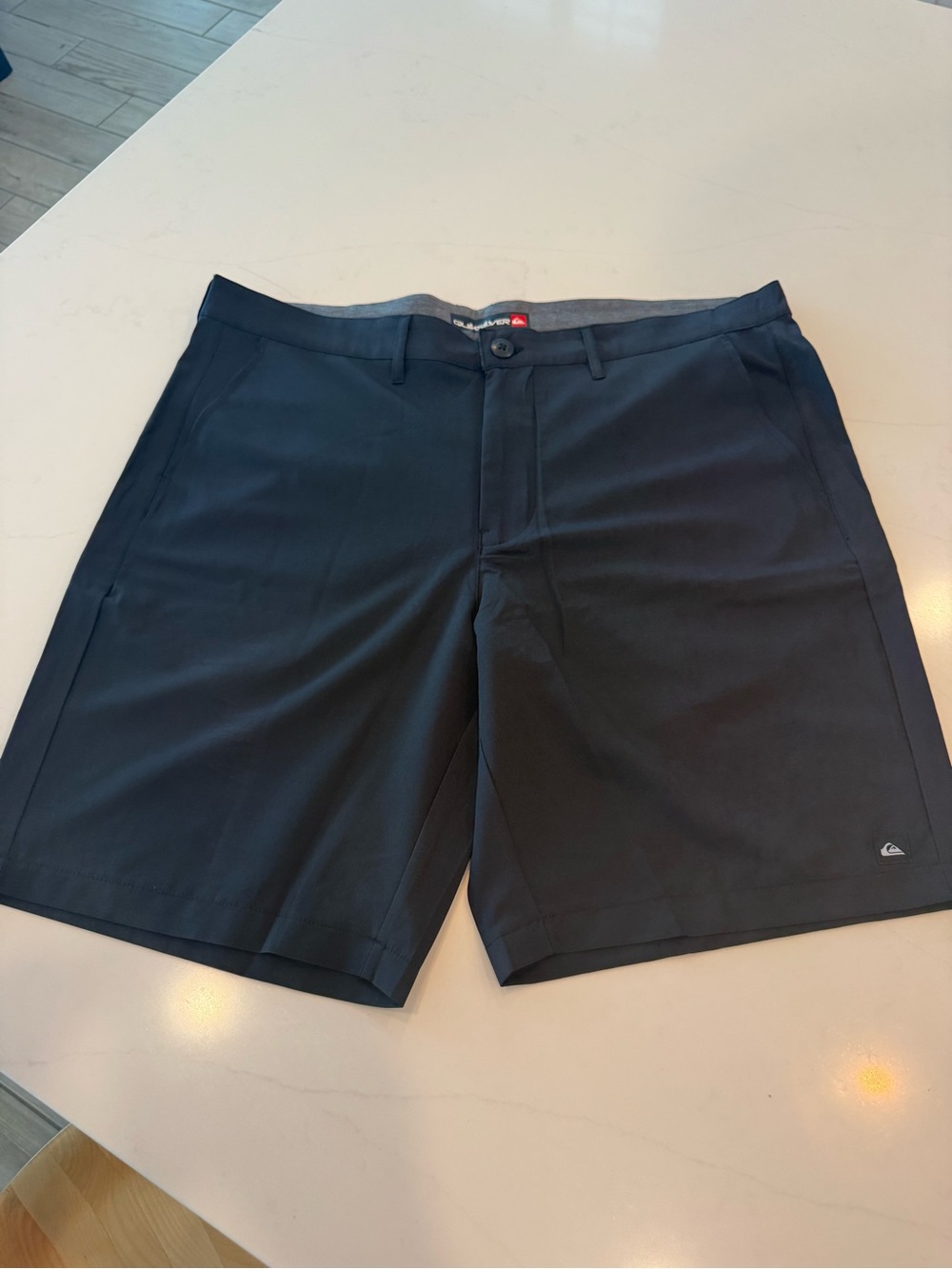 Quiksilver Men's Black Flat Hybrid Shorts